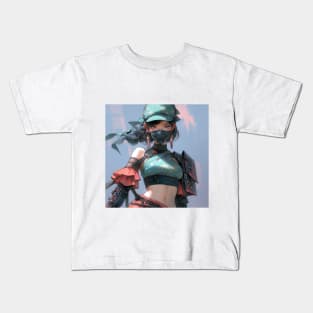 Trendy Kunoichi Girl Anime Kids T-Shirt